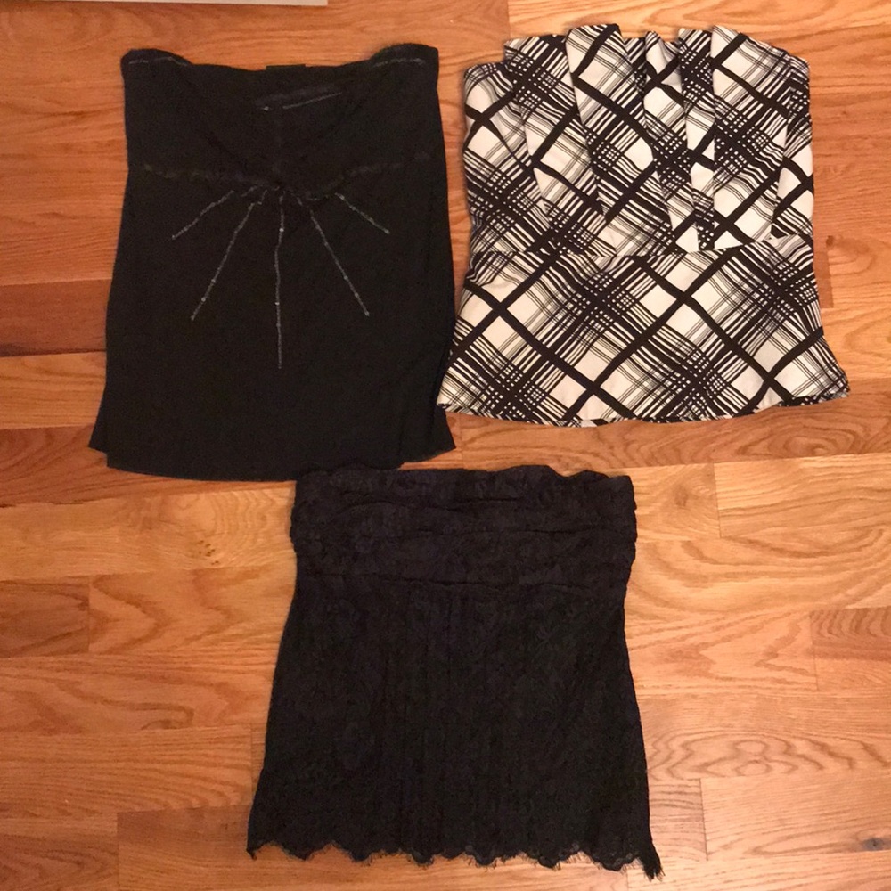 3 Strapless Tops